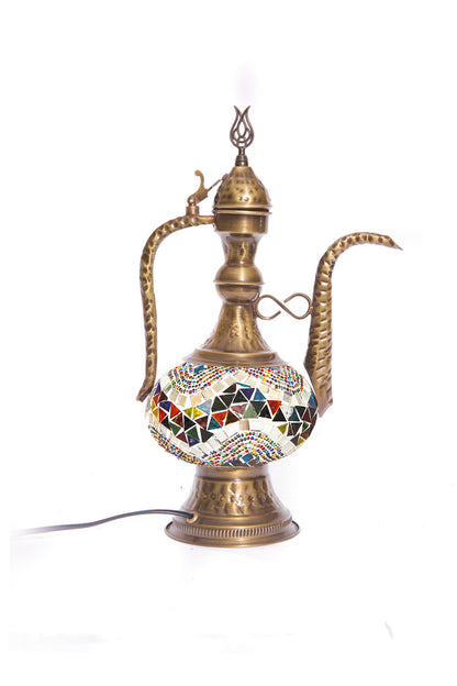 Lámpara turca de mesa Aladín mármara multicolor + ampolleta