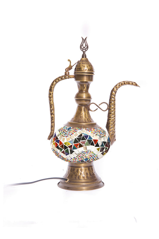 Lámpara turca de mesa Aladín mármara multicolor + ampolleta