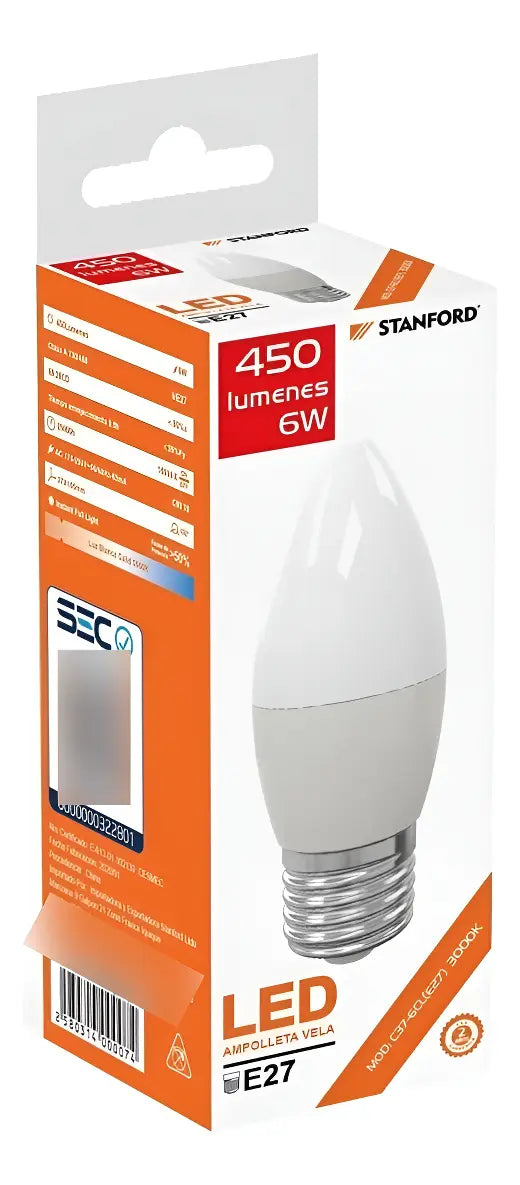 Ampolleta led E27 6W