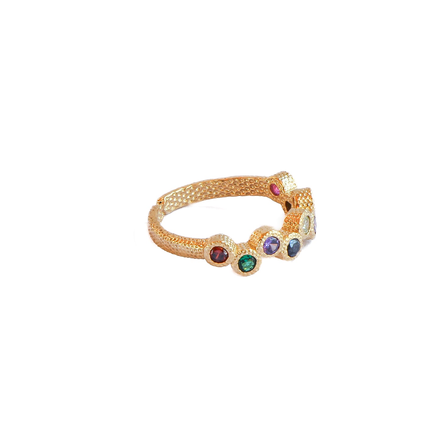 Anillo ajustable Capadocia Nº1 mix - Baño de oro 22 k