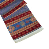 Camino de mesa 2 m kilim azul y rojo