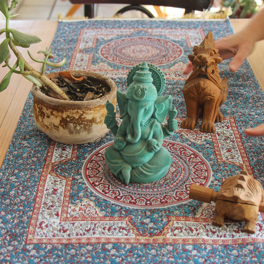 Camino de mesa 2 m Iznik Azul y Rojo