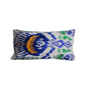 Cojín Ikat de seda 65x35 cms Zambia