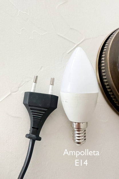 Lámpara turca de mesa S hajima turquesa + ampolleta