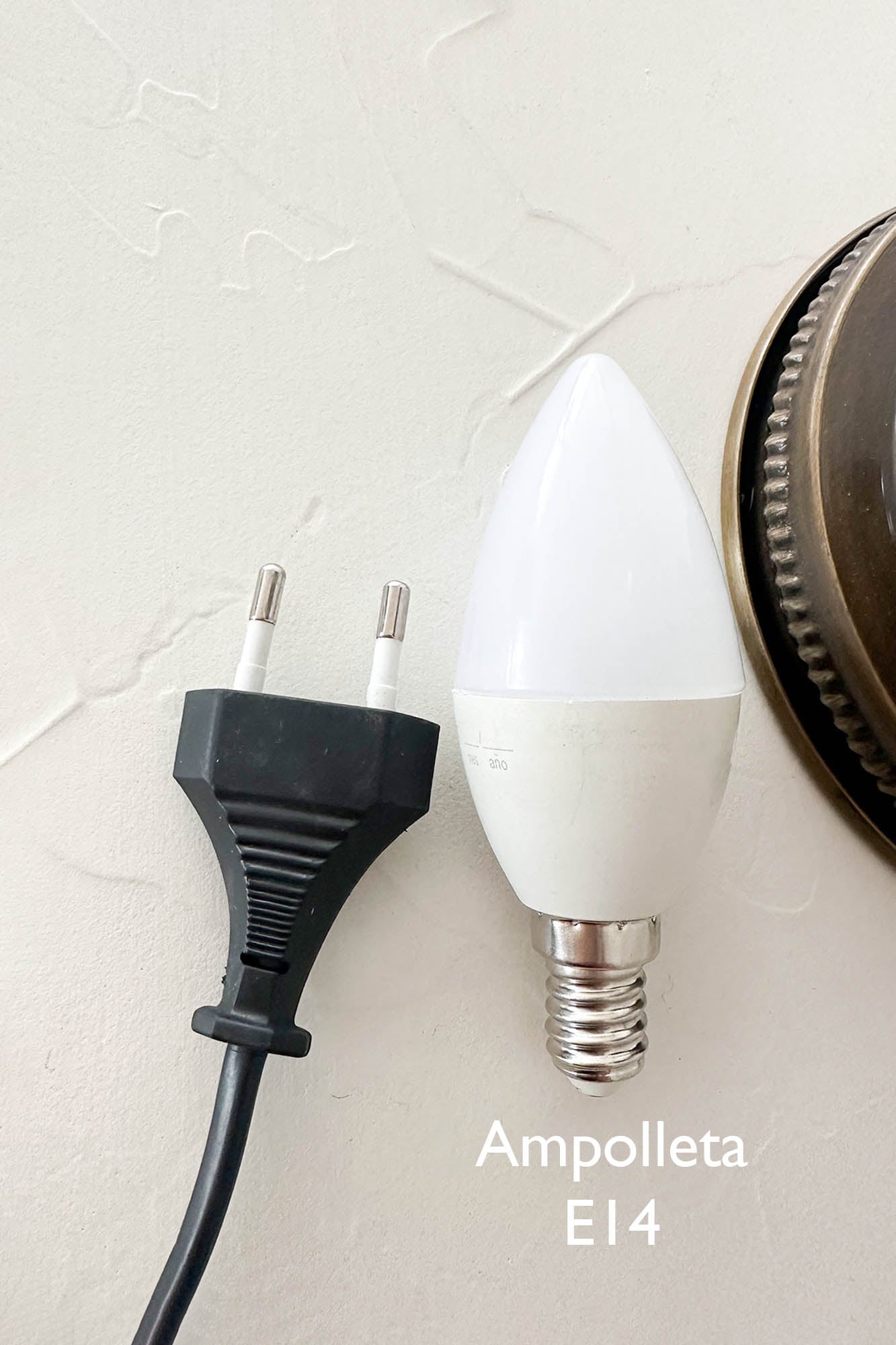 Lámpara turca de mesa M Medalla Naranja + ampolleta