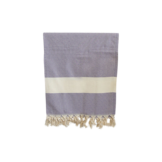 Toalla Turca de Algodón Mármara Morada 1 x 1,75 m