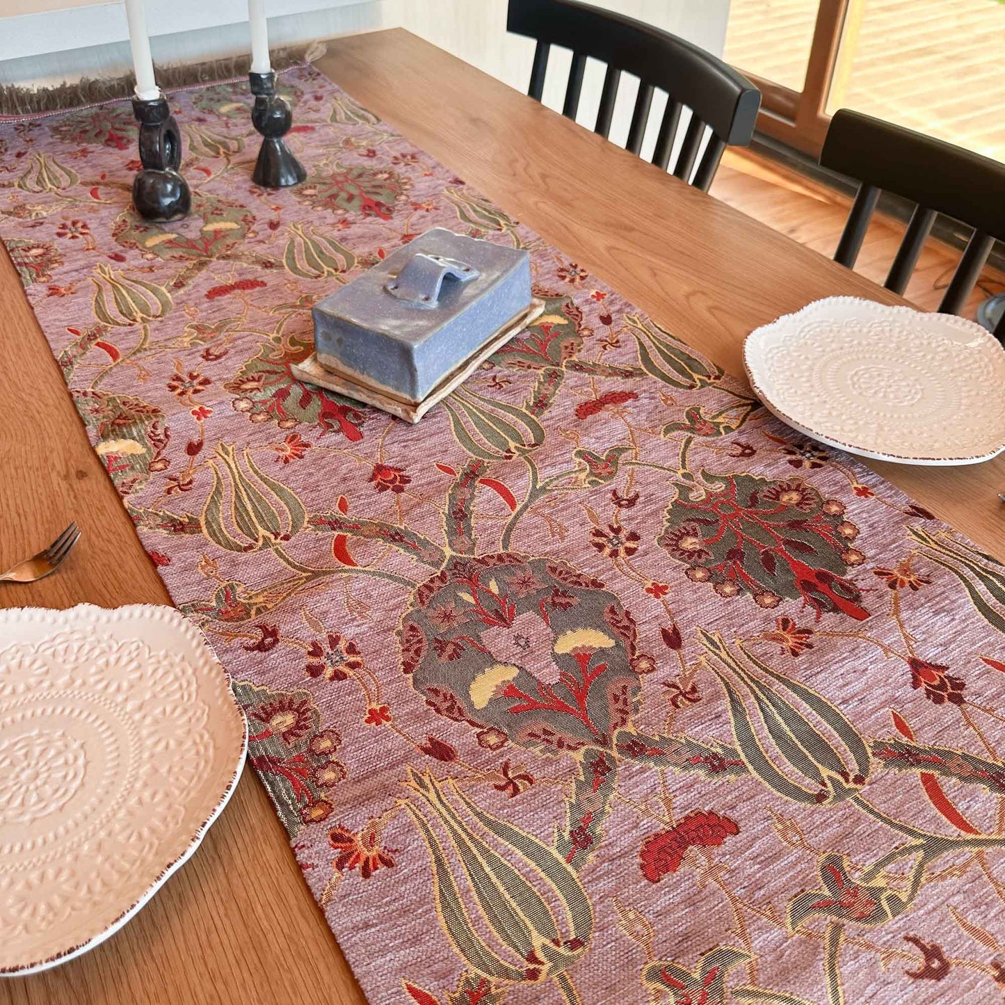 Camino de mesa 1,40 m Jardín lavanda