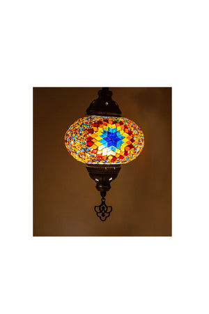 Lámpara turca colgante de 5 esferas Hariq M