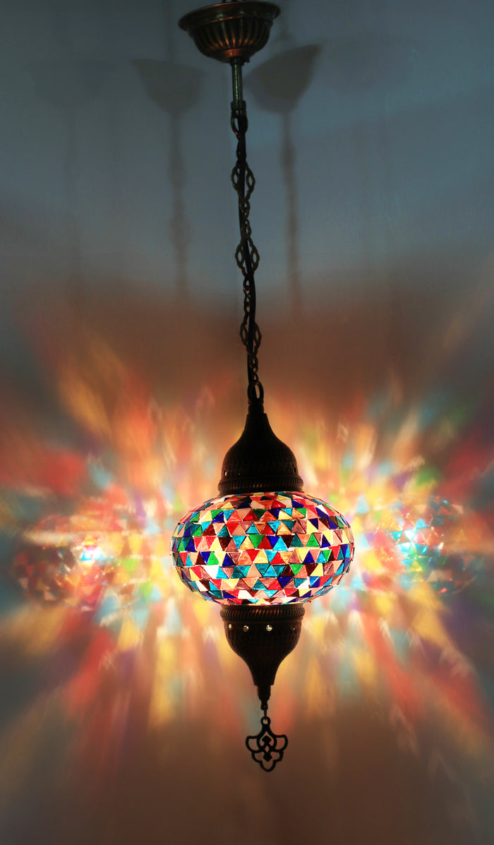Lámpara turca colgante M Hasan multicolor