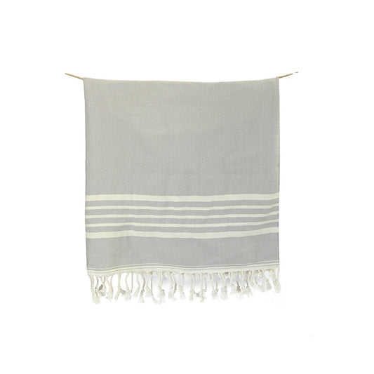 Toalla Turca de Algodón Karadeniz Gris 0,96 x 1,80 m