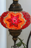 Lámpara turca de pared M Cicek roja