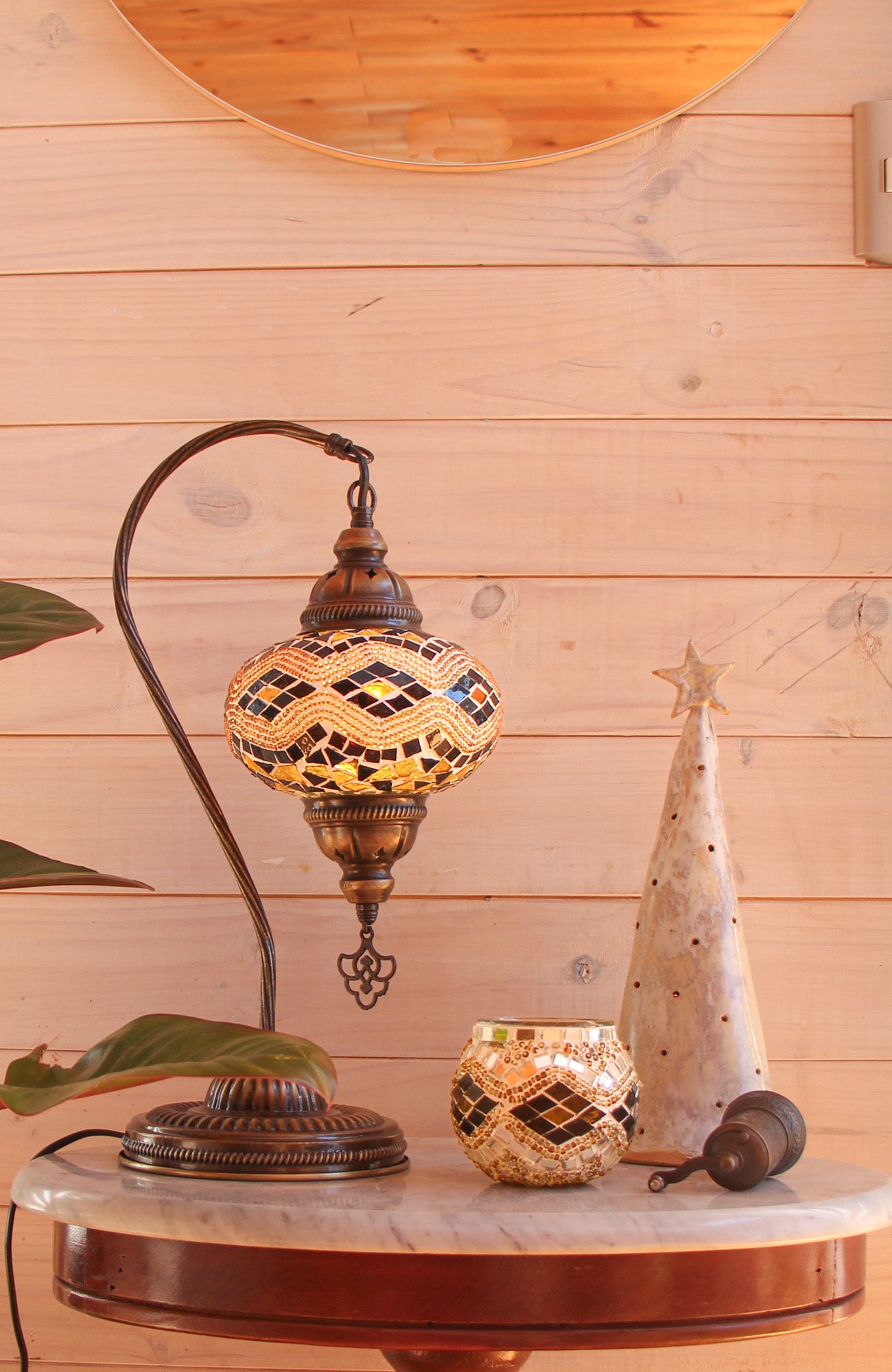 Pack Balat: Lámpara cisne M + Portavela + Ampolleta y velita de regalo