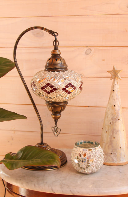 Pack Fatma: Lámpara cisne M + Portavela + Ampolleta y velita de regalo