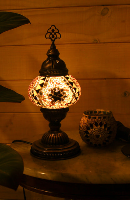 Pack Ámbar: Lámpara de mesa S + Portavela + Ampolleta + Velita y regalito