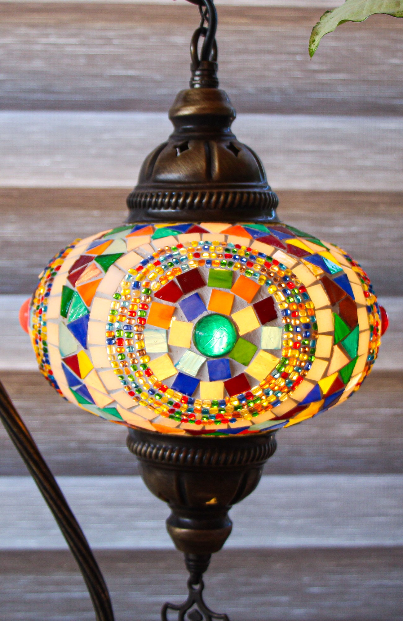 Lámpara turca cisne M Portal multicolor + ampolleta