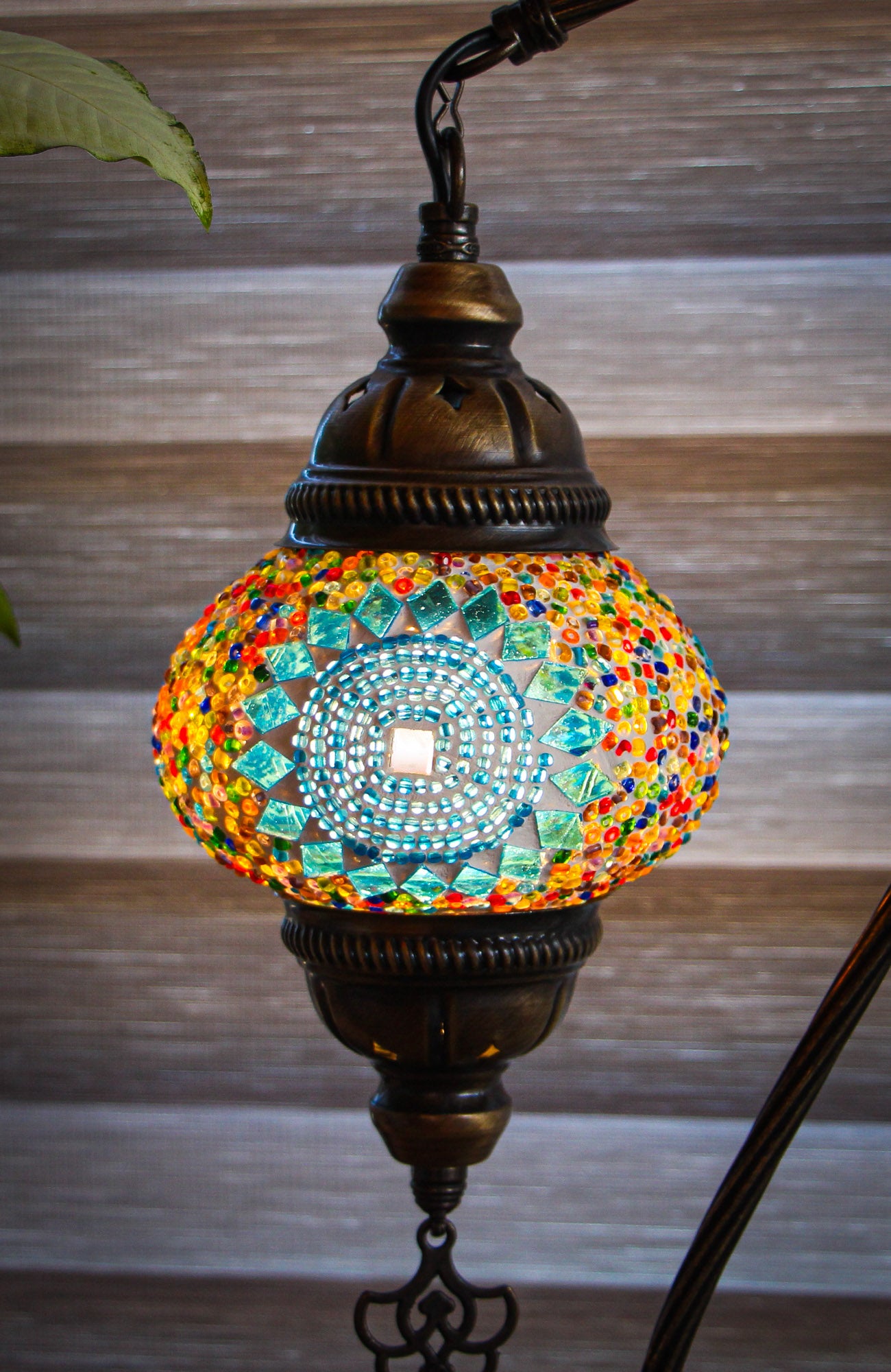 Lámpara turca cisne S Sol turquesa mix + ampolleta