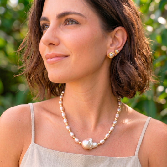 Collar Miray Perla barroca