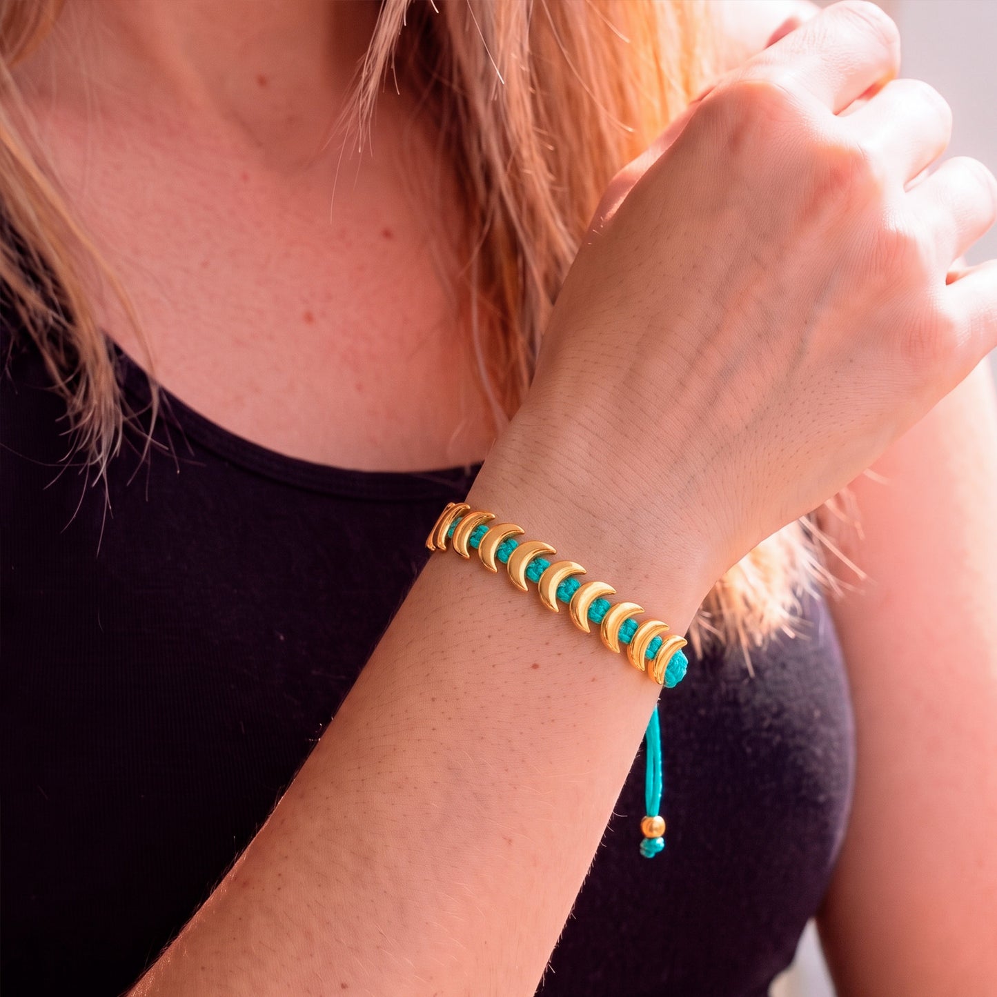Pulsera ajustable Boho Luna