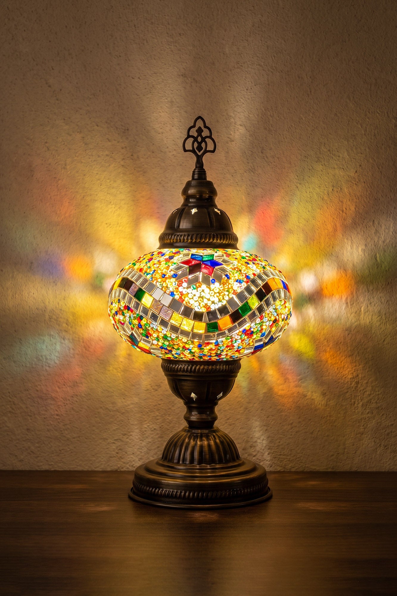 Lámpara turca de mesa M Galaxia mix + ampolleta