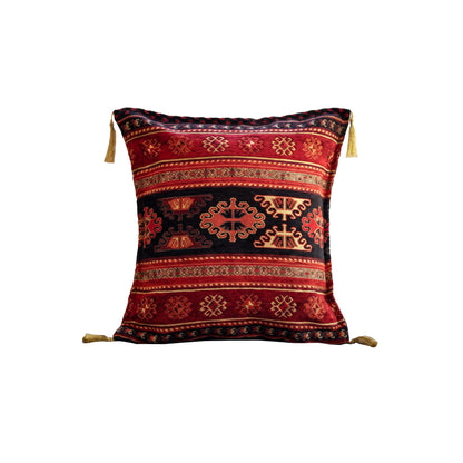 Cojín turco 44x44 Anatolia rojo y negro