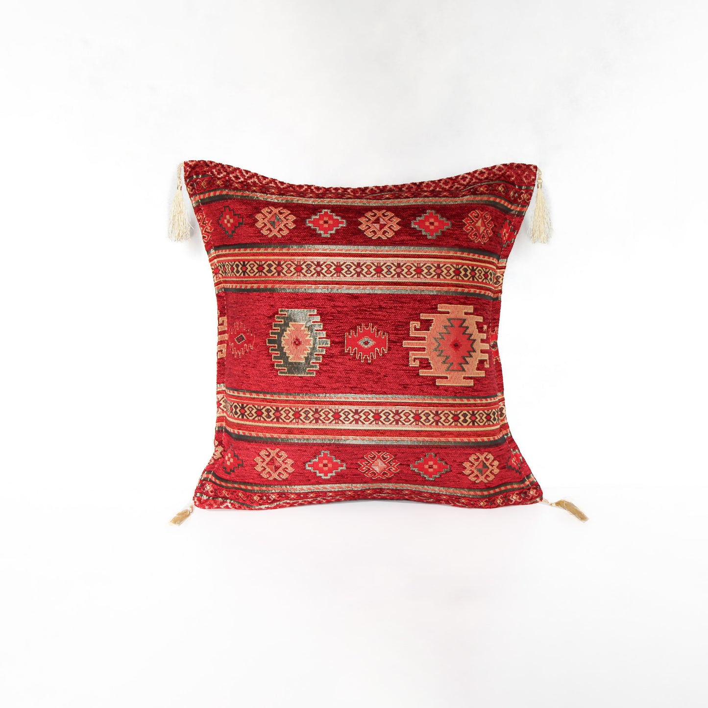 Cojín turco 44x44 Kilim Rojo