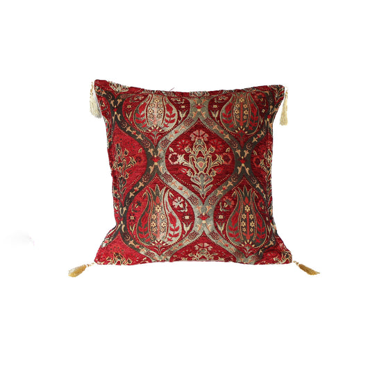 Cojín turco 44x44 Tulipanes Rojo