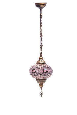 Lámpara turca colgante M Beads Lila