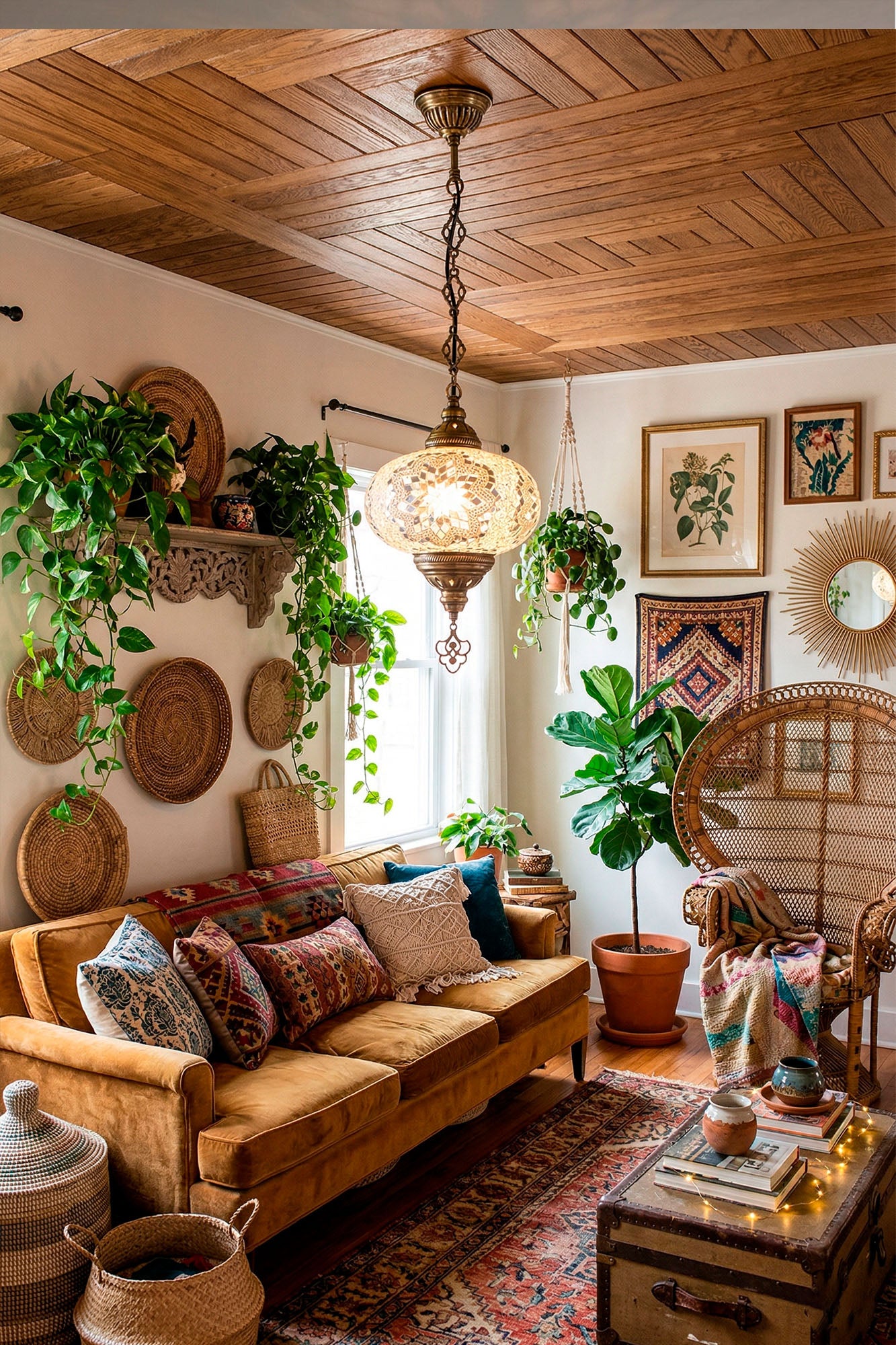 Lámpara turca colgante XL yildiz blanca + ampolleta