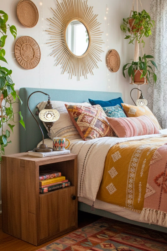 PREVENTA Dúo de Lámparas Blancas de Velador + Ampolletas