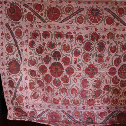 Suzani Vintage L Bordado de Uzbekistán 255 x 192 cm