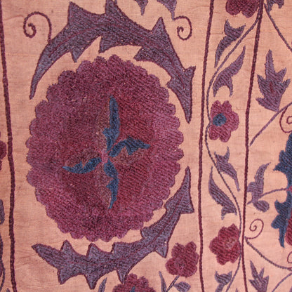 Suzani Vintage M Bordado de Uzbekistán 206 x 145 cm