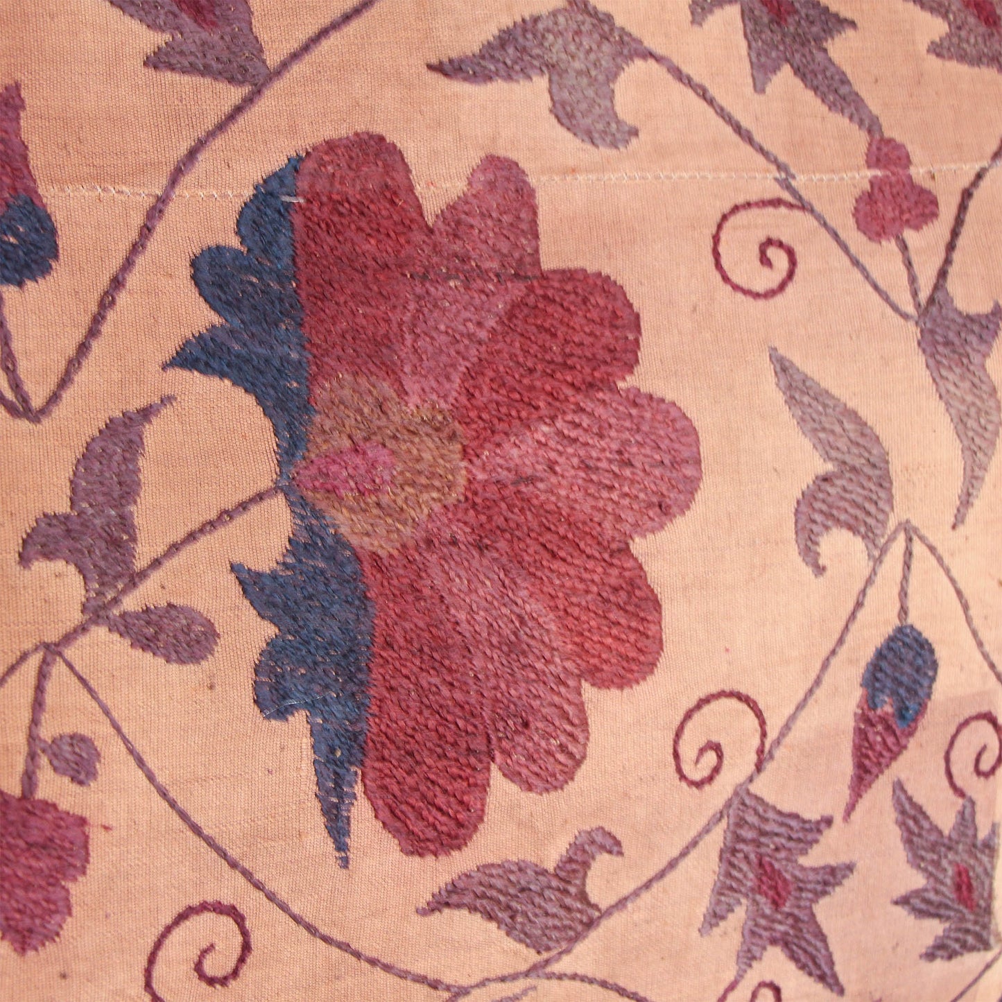 Suzani Vintage M Bordado de Uzbekistán 206 x 145 cm
