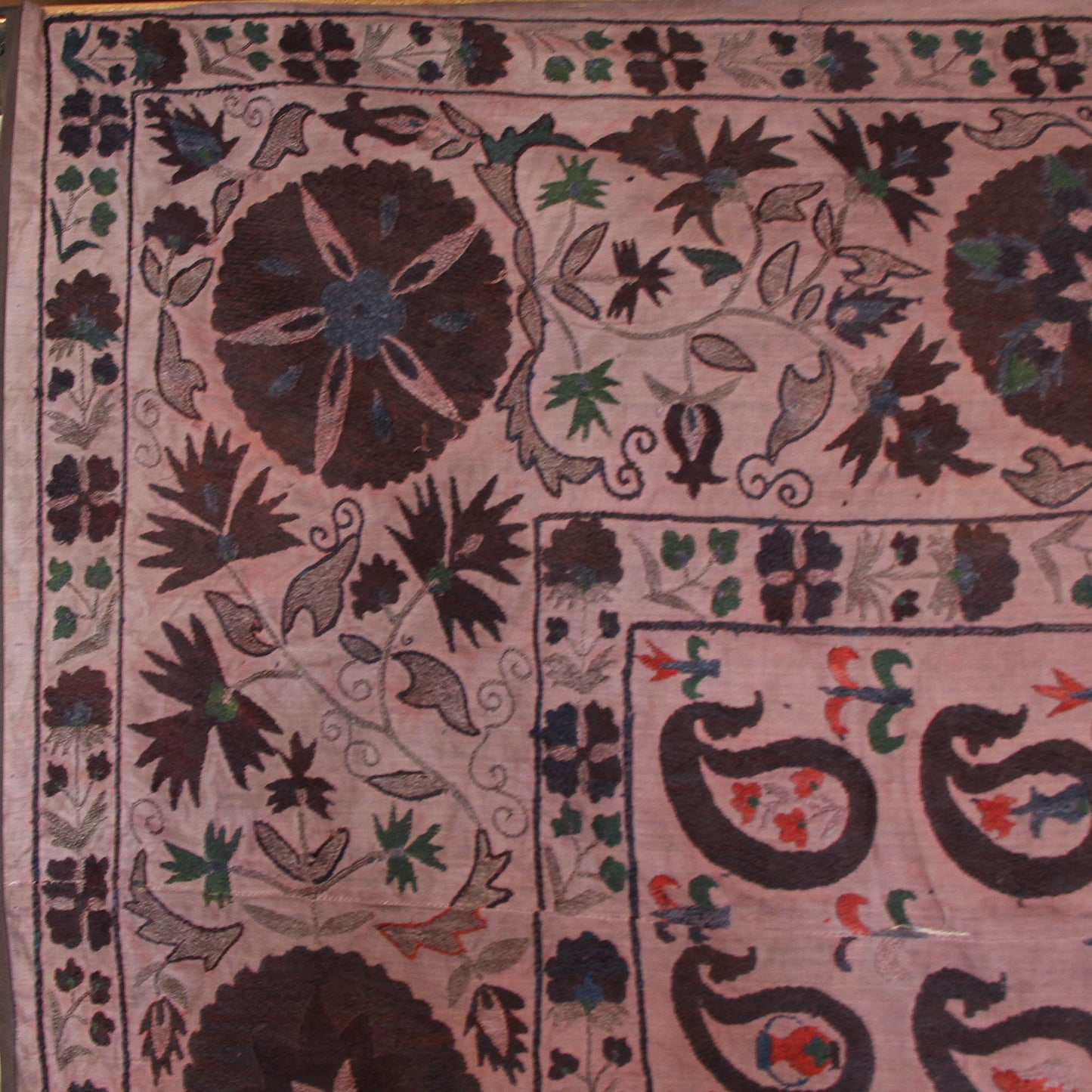 Suzani Vintage XL Bordado de Uzbekistán 300 x 200 cm