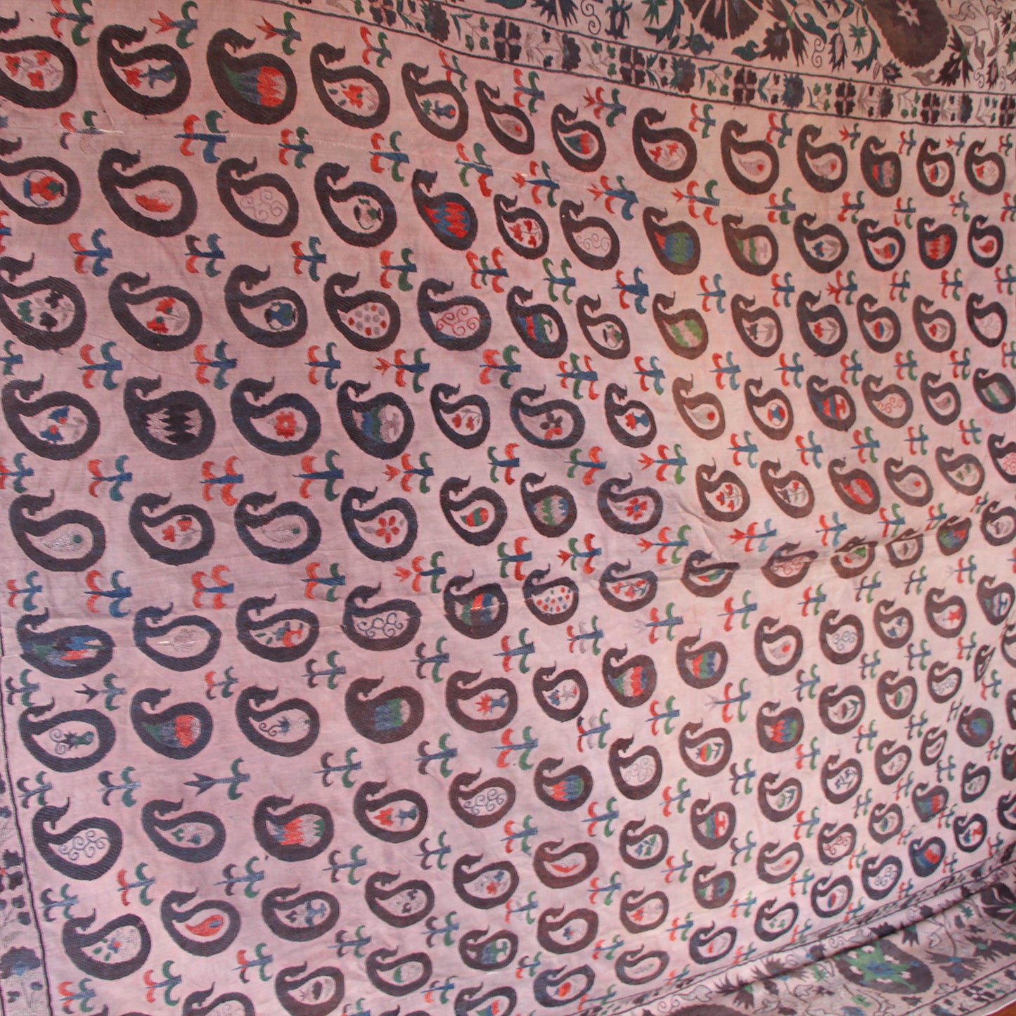 Suzani Vintage XL Bordado de Uzbekistán 300 x 200 cm