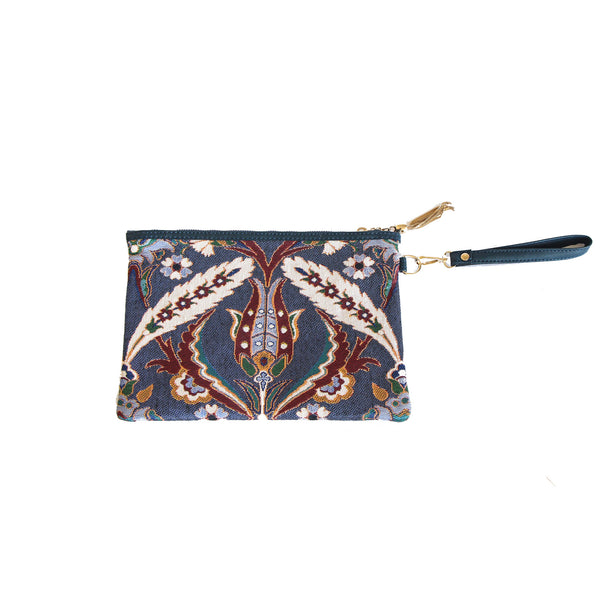 Clutch turco Tulipán Azul