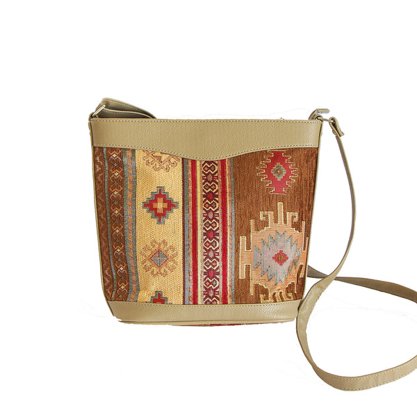 Cartera Mediana Kilim Café