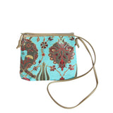 Mini cartera Jardín Turquesa