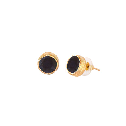 Aros Bruma Negros - Baño de oro 22 k