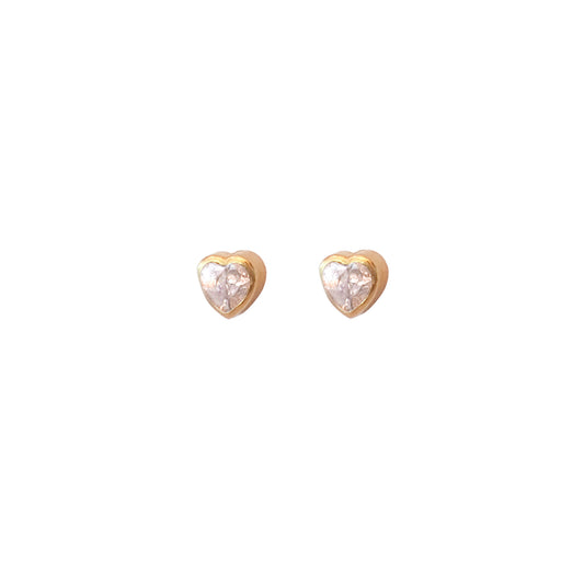 Aros Corazones cristal xs