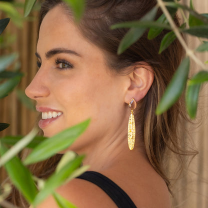 Aros Melisa - Baño de oro 22k