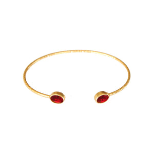 Pulsera Fadia doble roja o