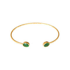 Pulsera Fadia doble verde o