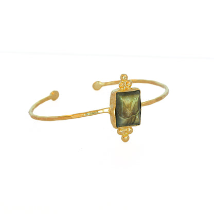 Esclava Otomana Labradorita - Baño de oro 22k