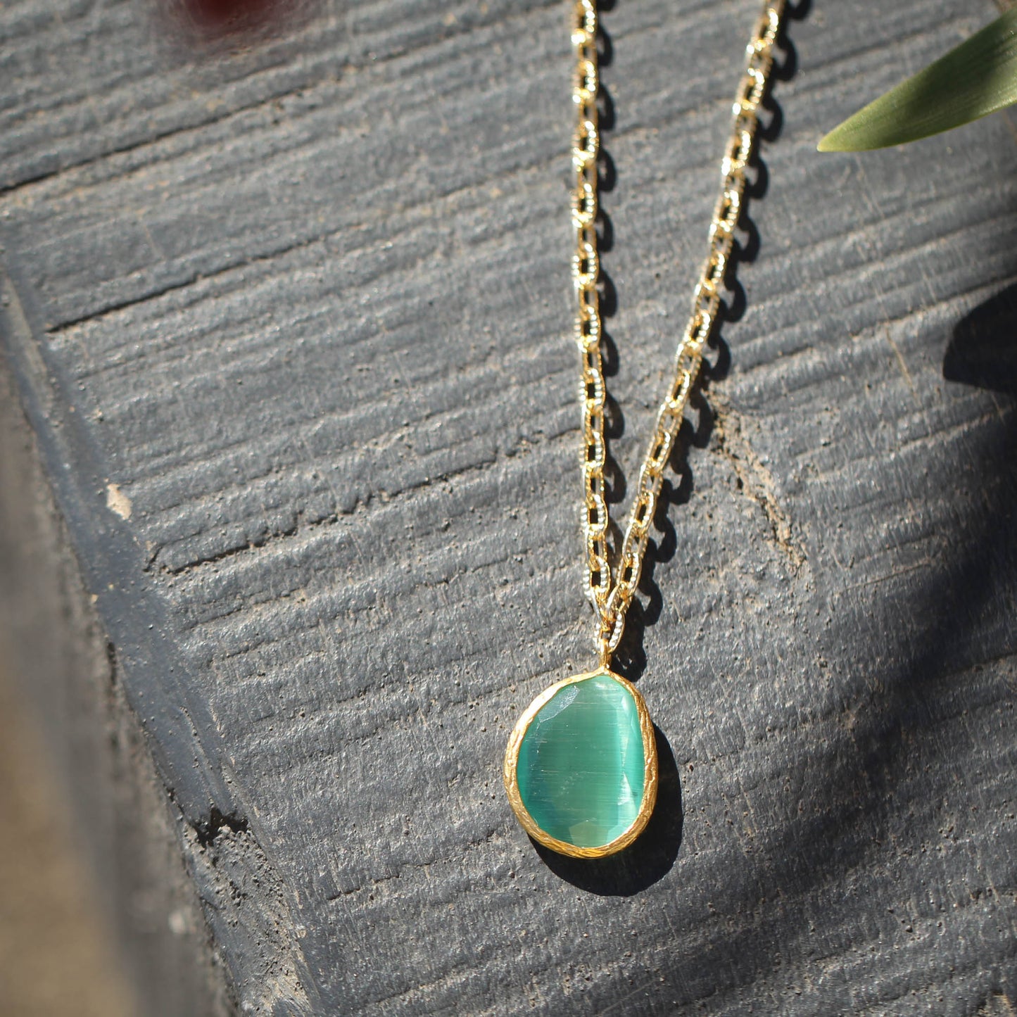 Collar cadena Aura Verdeagua