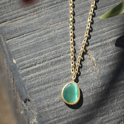 Collar cadena Aura Verdeagua