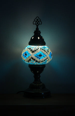 Lámpara turca de mesa S agua de luna