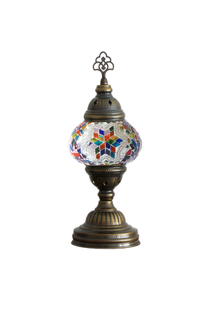 Lámpara turca de mesa S Yildiz multicolor