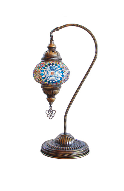 Lámpara turca cisne S Sol turquesa mix + ampolleta