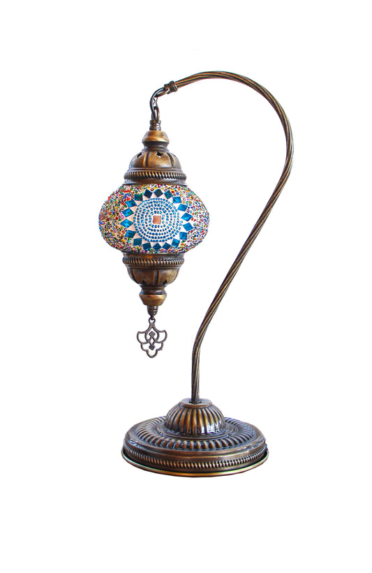 Lámpara turca cisne S Sol turquesa mix + ampolleta