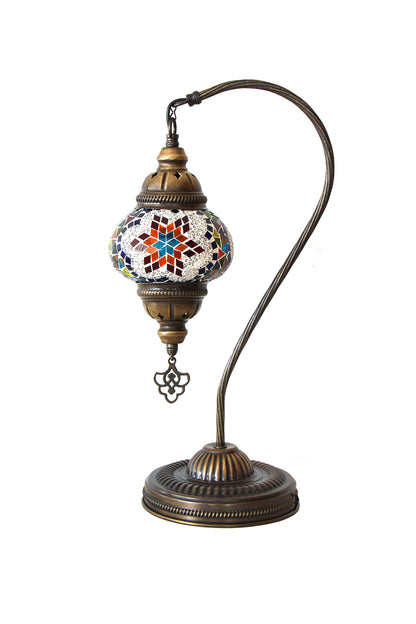 Lámpara turca cisne S prisma multicolor + ampolleta